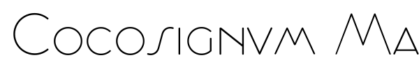 Cocosignum Maiuscoletto font preview